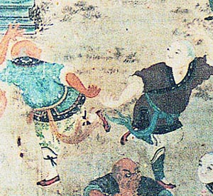 Shaolin-Wushu-Wandbild