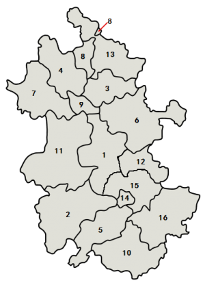 Anhui-Karte